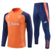 Sudadera De Entrenamiento Manchester United Cremallera De Cuarto 2024-25 Naranja - Hombre